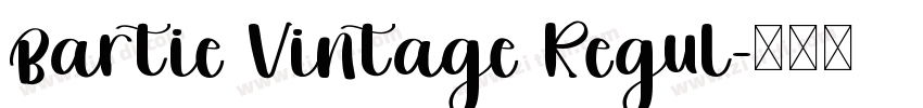 Bartie Vintage Regul字体转换